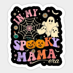 In My Spooky Mama Era Lover Funny Groovy Retro Sticker